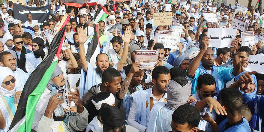 Moritanya'da ABD'nin Kudüs kararı protesto edildi