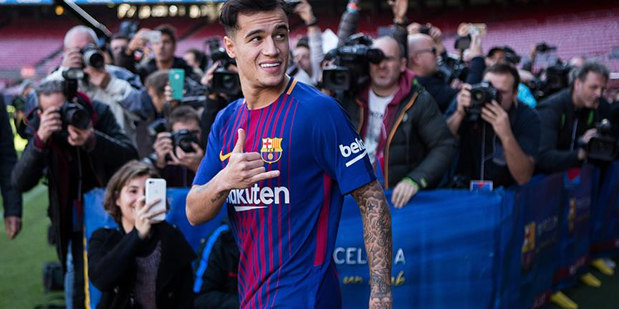 Barcelona Coutinho'yu tanıttı