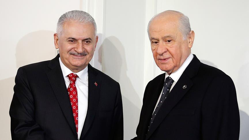 Binali Yıldırım MHP Genel Başkanı Bahçeli'yi ziyaret etti