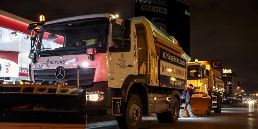 İstanbul'da kar hazırlığı başladı