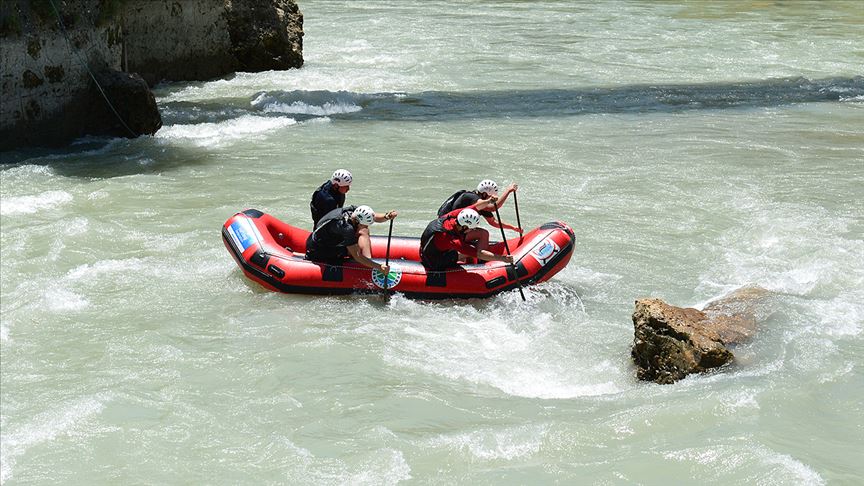 Tunceli'de Dünya Rafting Şampiyonası heyecanı