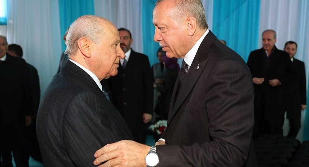 Erdoğan ile Bahçeli'nin Beştepe'deki görüşmesi başladı