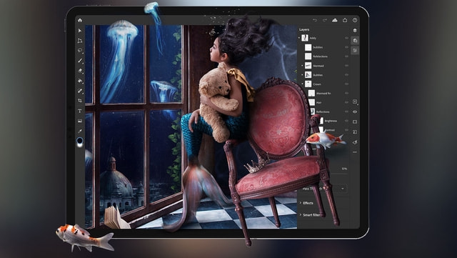 Photoshop tam sürüm iPad'e geldi