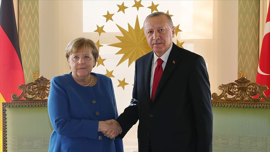 Erdoğan-Merkel görüşmesi başladı