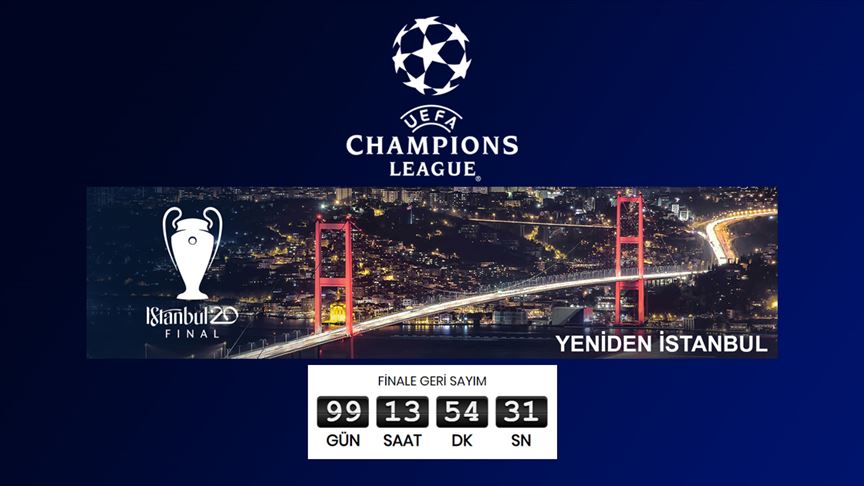 İstanbul'daki 2020 UEFA Şampiyonlar Ligi Finali'nin internet sitesi açıldı