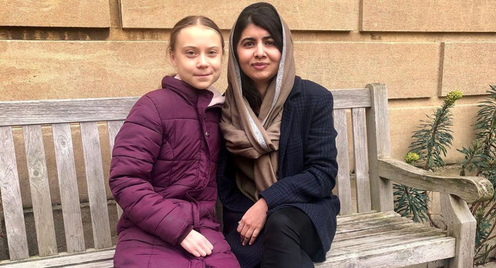 İki genç aktivist bir araya geldi: Malala ve Greta İngiltere'de buluştu