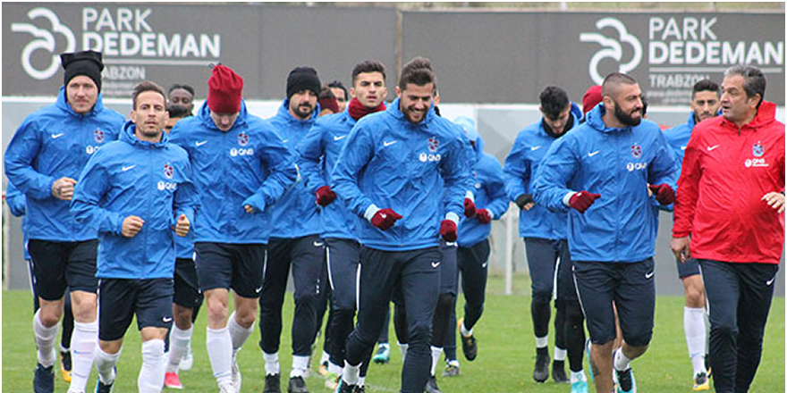 Trabzonspor’da neşeli antrenman