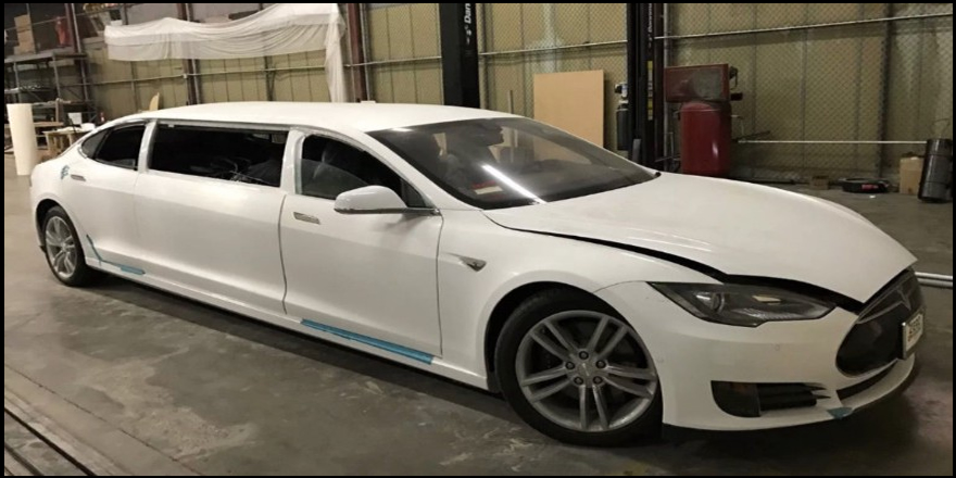 Limuzin yapılan Tesla Ebay’de satışa çıkarıldı